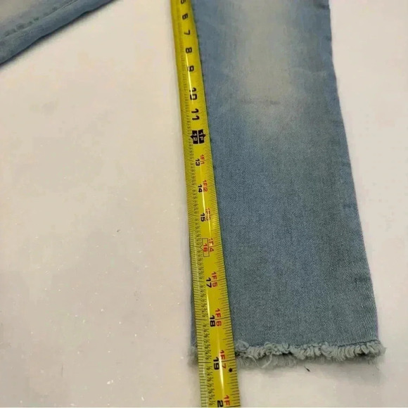 Polo RALPH LAUREN Girls Size 10  Skinny Jeans light wash Raw Hem - Picture 8 of 10